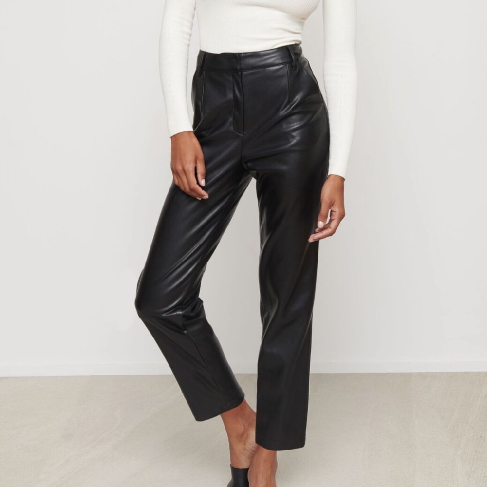 Dynamite faux leather high rise pants size 10